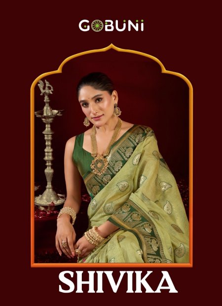 Shivika By Gobuni Fancy Modal Banarasi Jari With Zhallar Saree